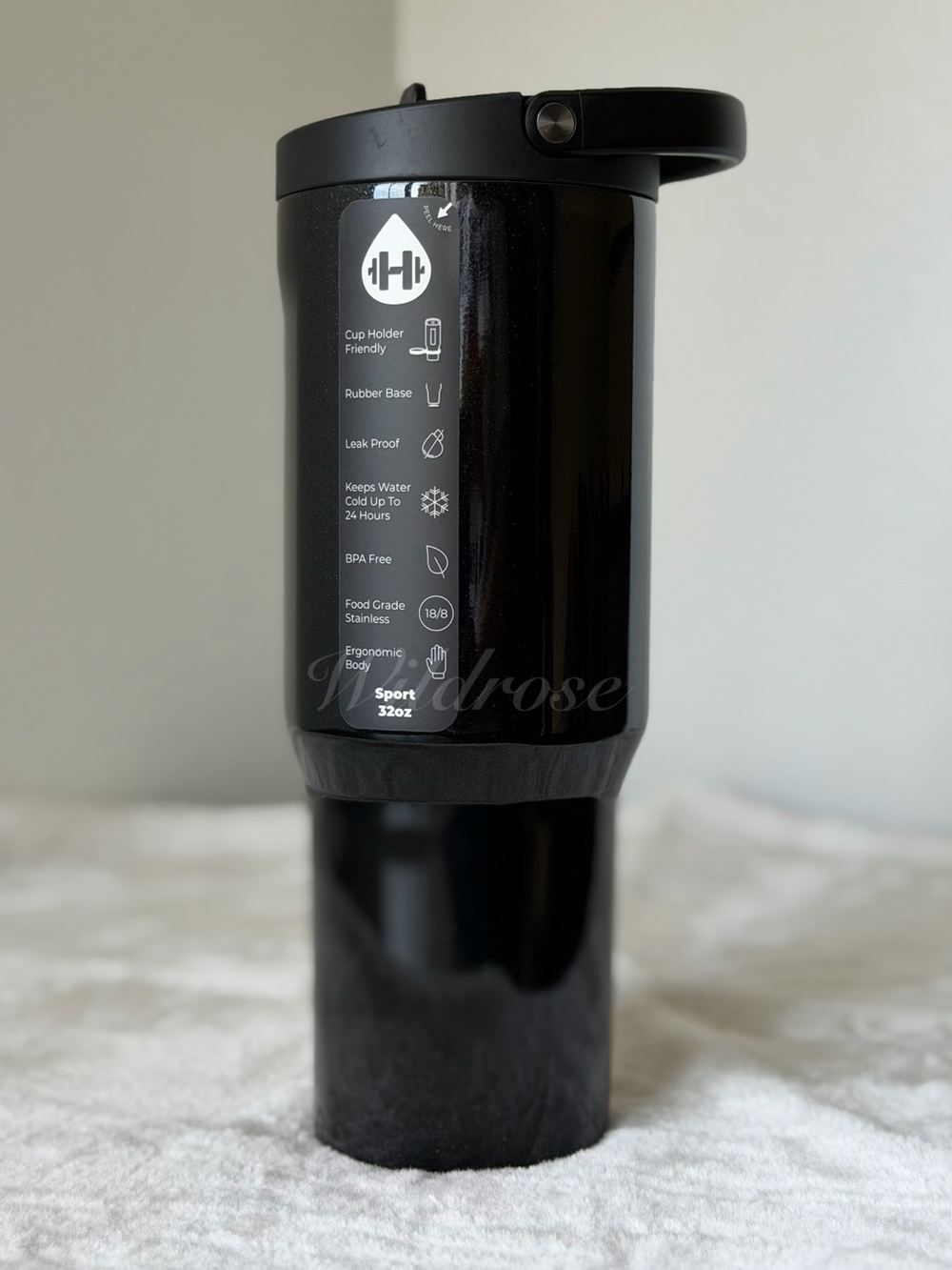 HydroJug SPELLBOUND 32 OZ Sport Traveler Black Glitter Halloween Limited Edition